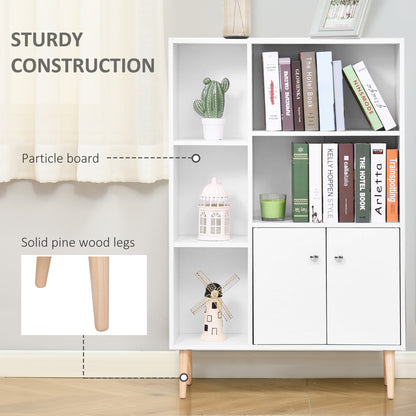 Homcom Multi-Compartment Bookcase - White