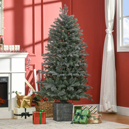 Homcom 5ft Tall Artificial Christmas Tree with Realistic Branches