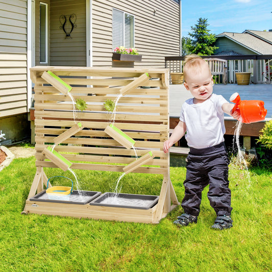 Outsunny Outdoor Kids Running Water and Sand Playset