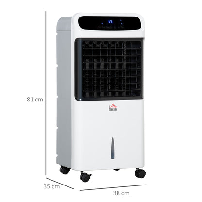 12L Multifunction Three Speed Air Cooler With Remote Control White by Homcom