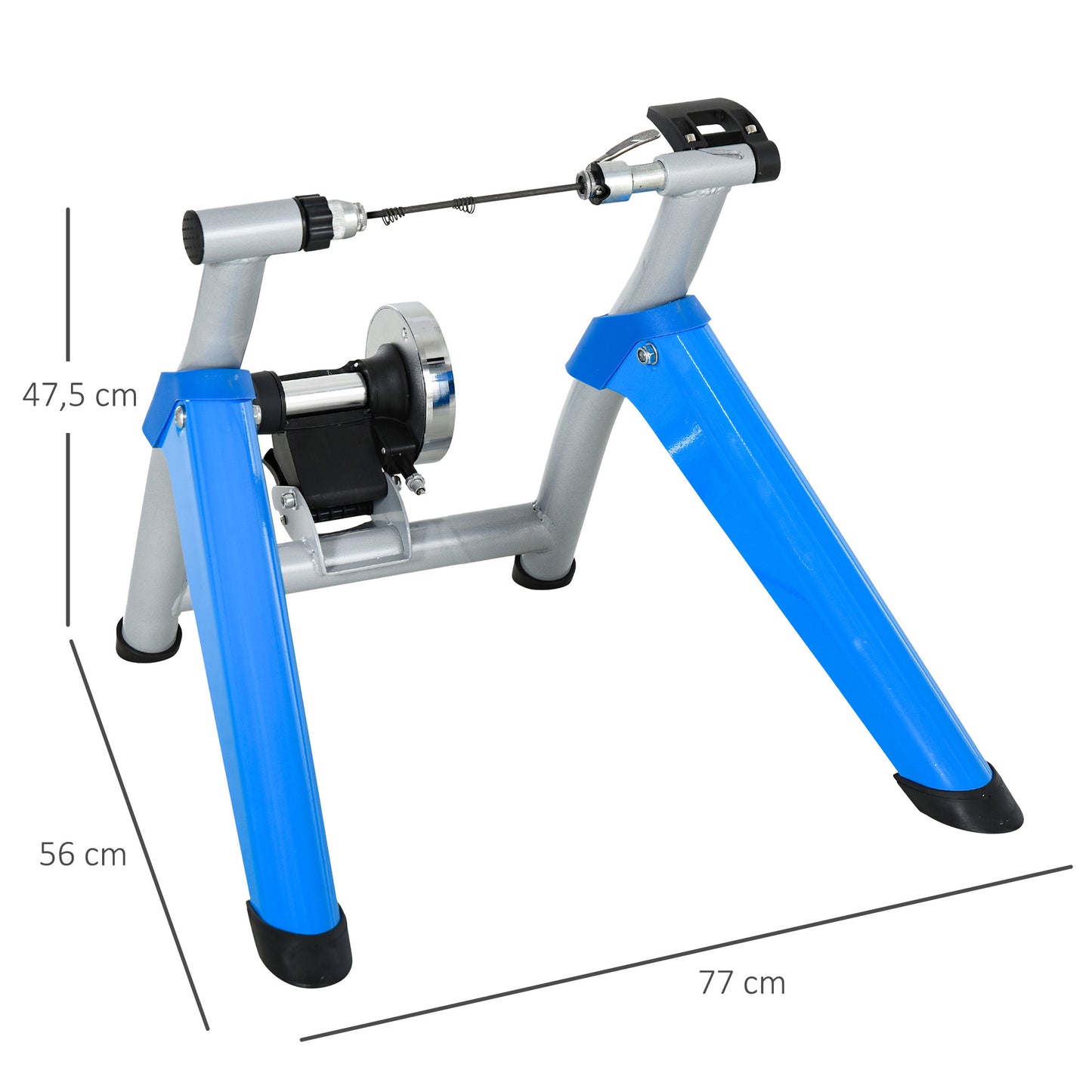 Homcom Indoor Bicycle Trainer Workout Stand Steel Frame 8 Level Magnetic Resistance Home Exercise Training for 650C