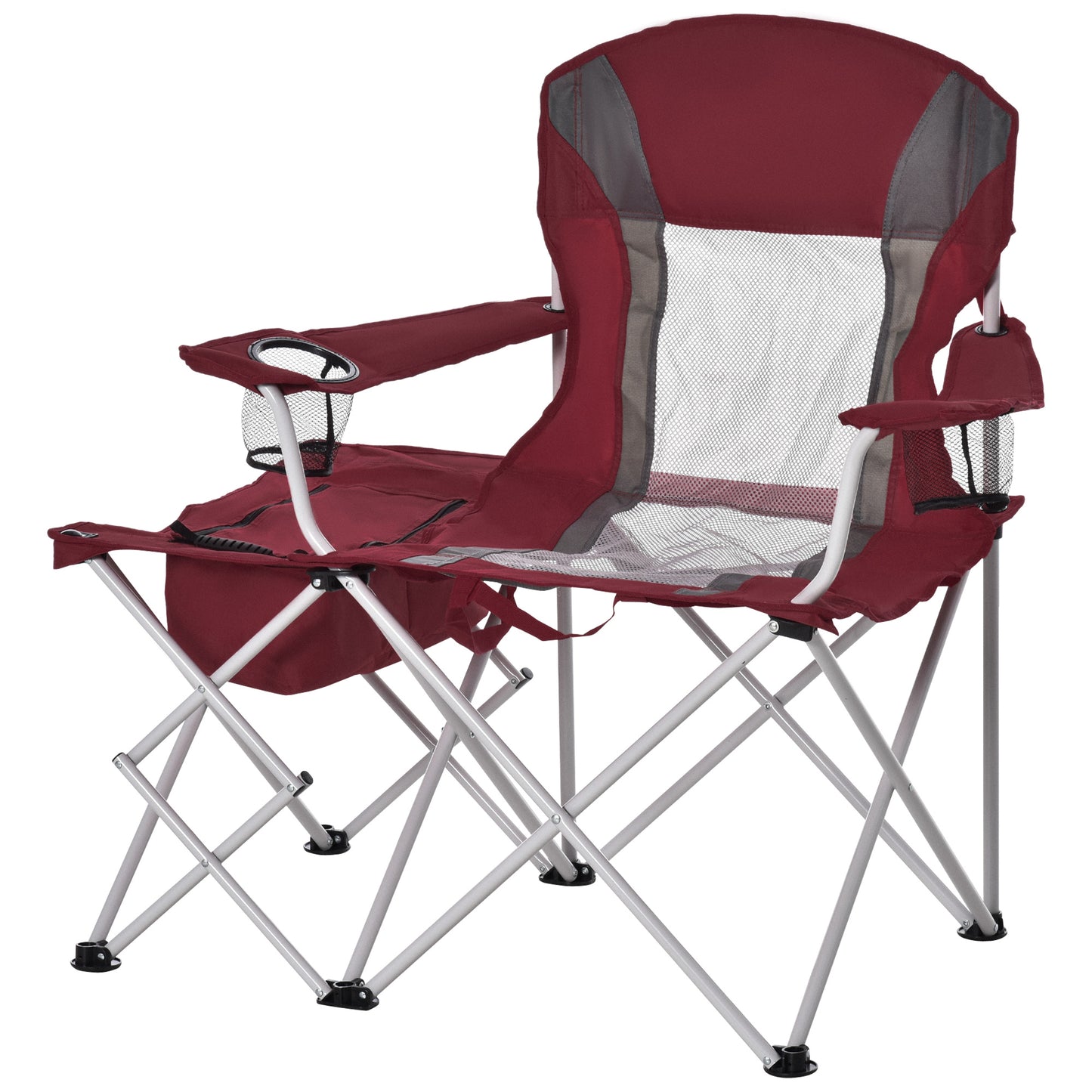 Outsunny Folding Camping Chair w/ Insulation Bag