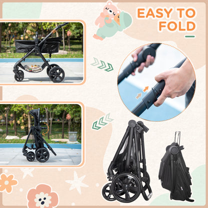 Homcom 2 in 1 Lightweight Pushchair w/ Reversible Seat