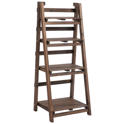 Outsunny 4-Tier Foldable Plant Stand