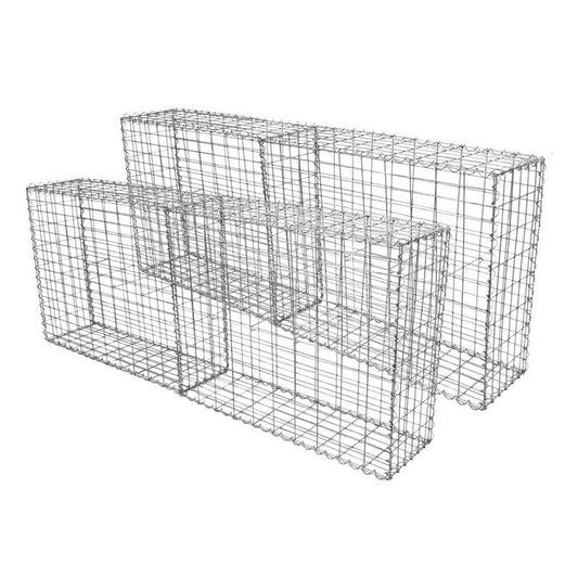 4-Pack 100 x 80 x 30cm Spiral Garden Gabion Baskets by Raven