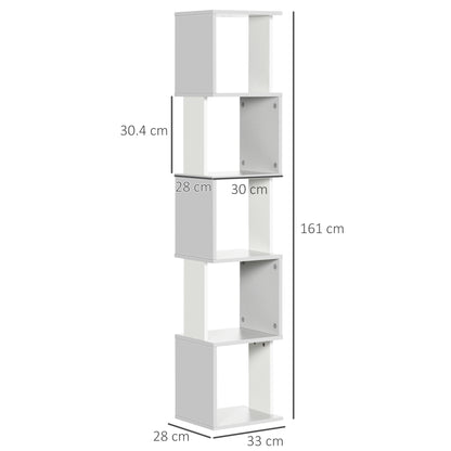 Homcom Modern 5-Tier Bookshelf