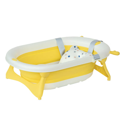 Homcom Foldable Portable Baby Bath Tub w/ Temperature-Induced Water Plug for 0-3 years