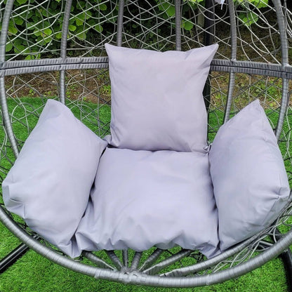 Enchanted Plain Garden Hammock Egg Chair by Raven with Grey Cushions