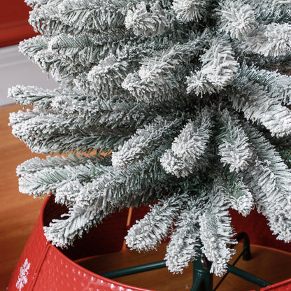 5ft Slim Christmas Tree Artificial - White Frosted Green  263 Tips