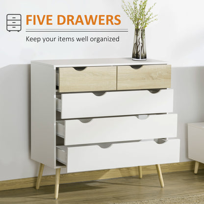 Homcom Nordic Style Chest Of Drawers