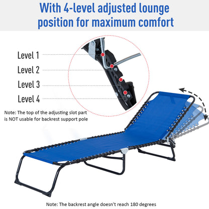 Outsunny Foldable Sun Lounger