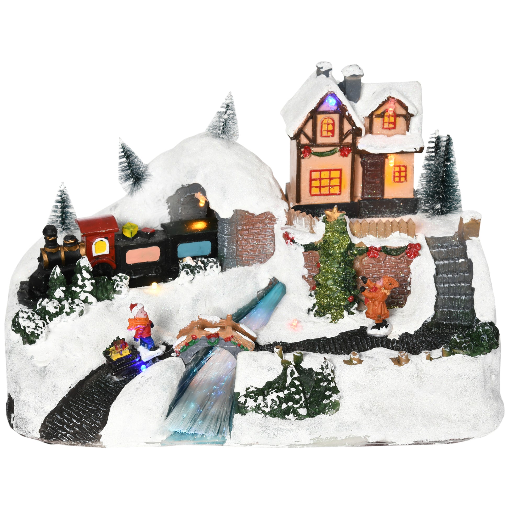 Homcom Animated Christmas Village Scene