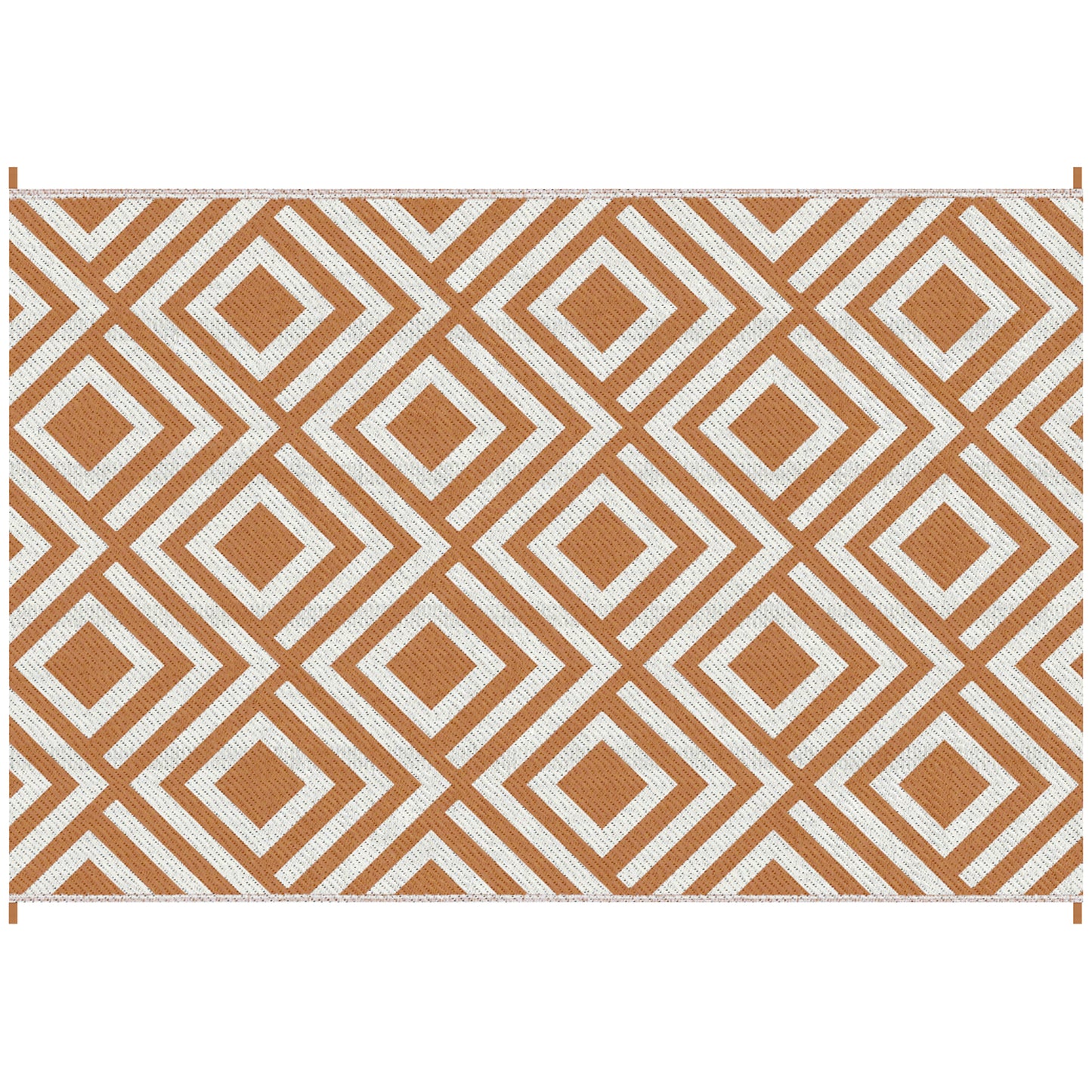 Outsunny Reversible Outdoor Rug with Carry Bag and Ground Stakes