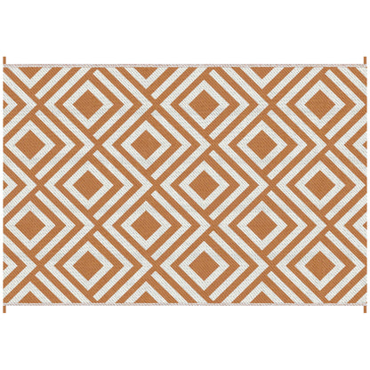 Outsunny Reversible Outdoor Rug with Carry Bag and Ground Stakes