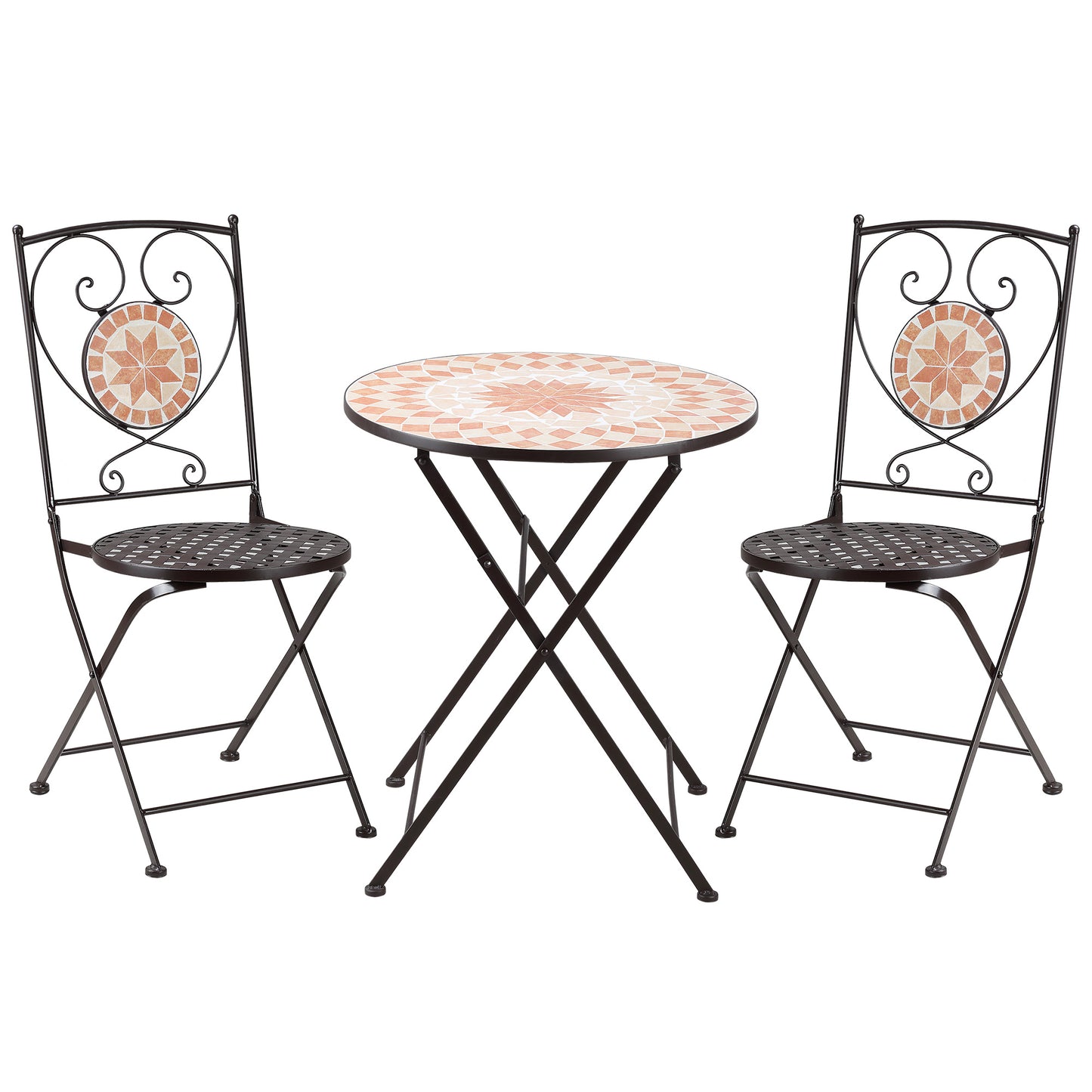 Outsunny 3 Piece Mosaic Bistro Set