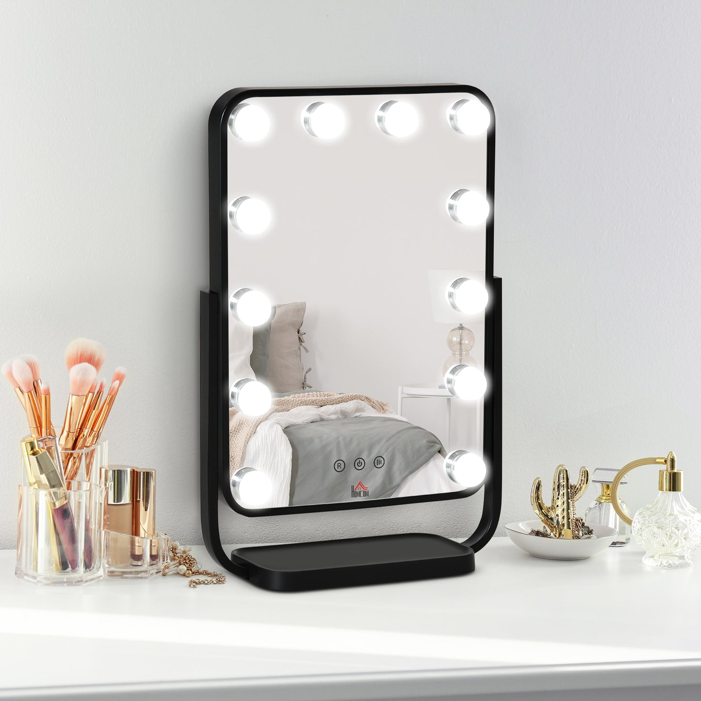 Homcom Hollywood Makeup Mirror with LED Lights