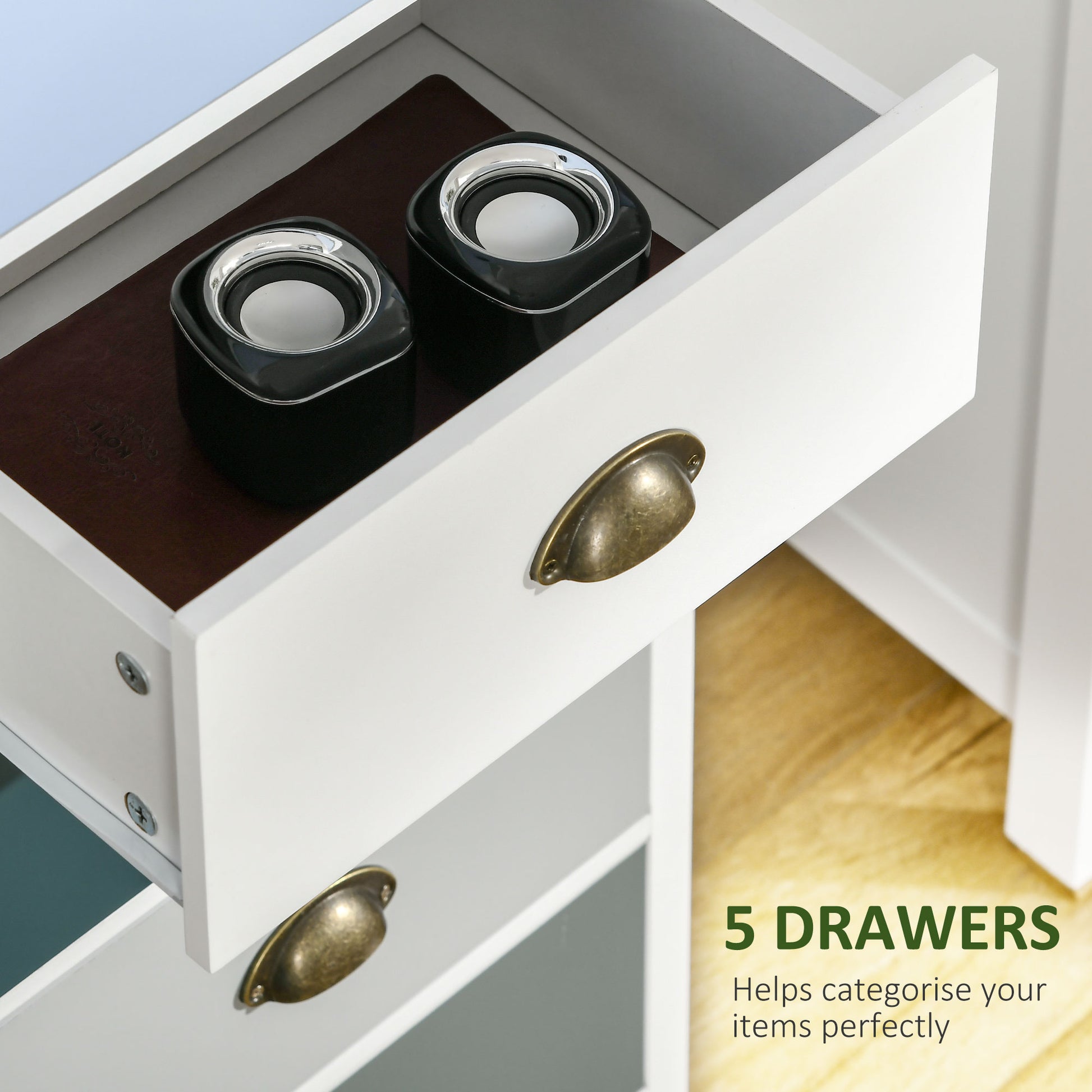 Homcom Slim Chest of Drawers