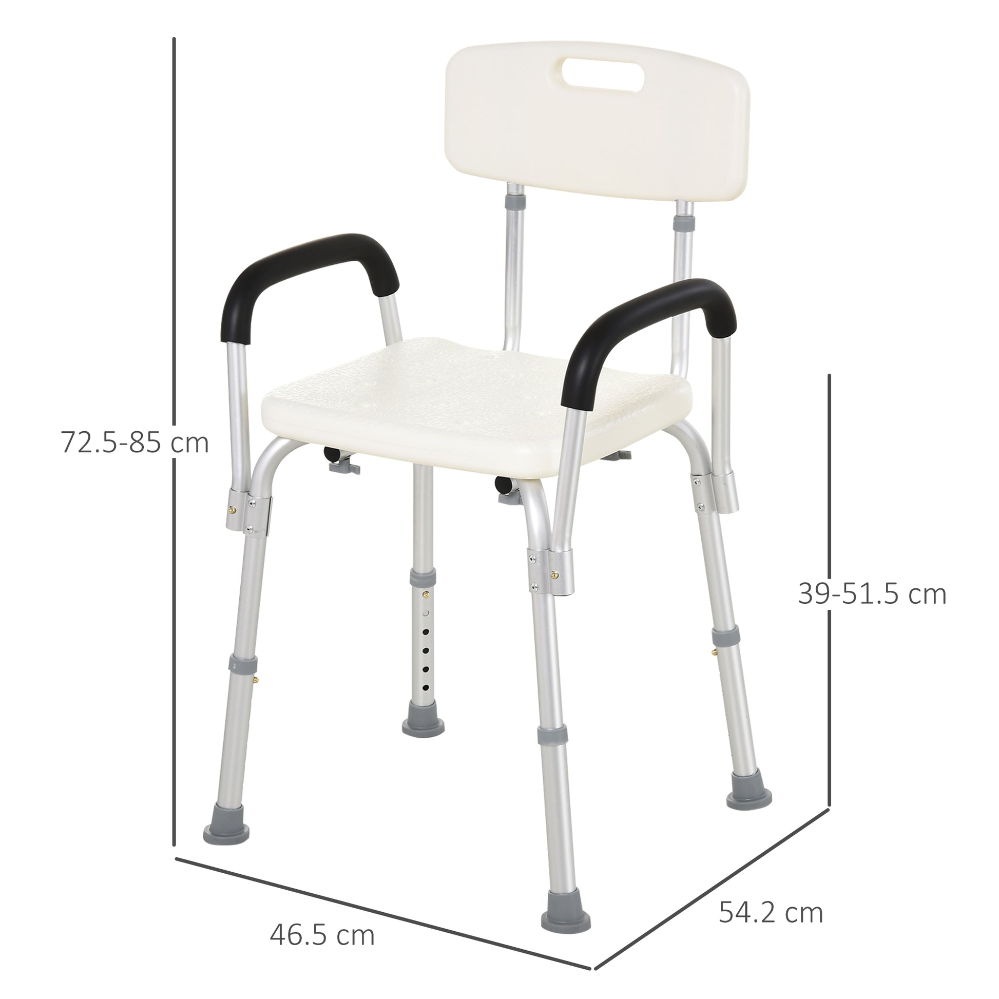 Homcom Adjustable Shower Bench