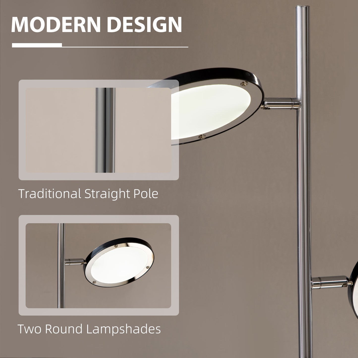 Homcom Modern Floor Lamps for Living Room