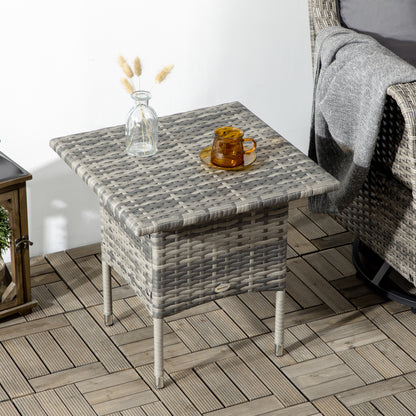 Outsunny Rattan Side Table