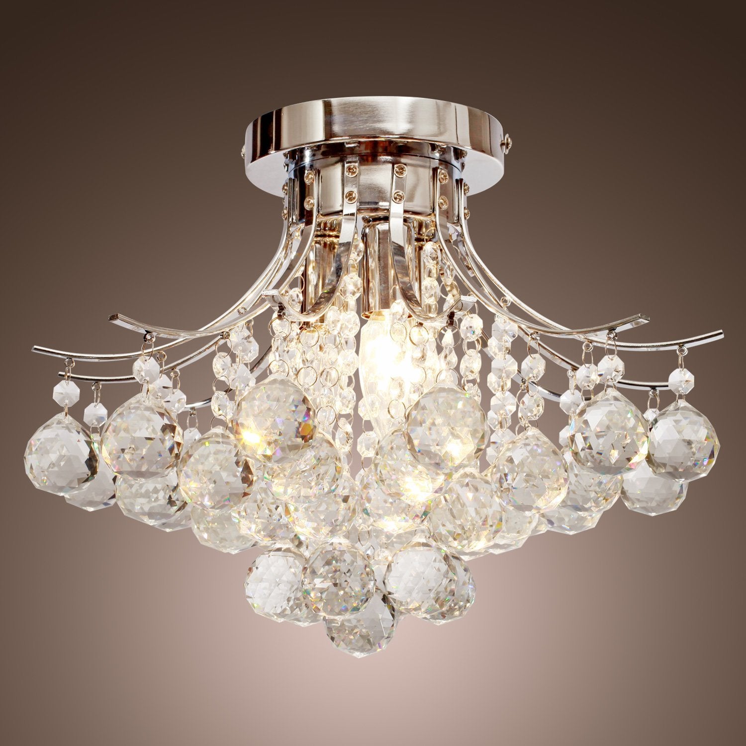 Homcom Modern K9 Crystal Ceiling Lighting Chandelier