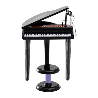 Homcom Mini Electronic Piano Withstool-Black