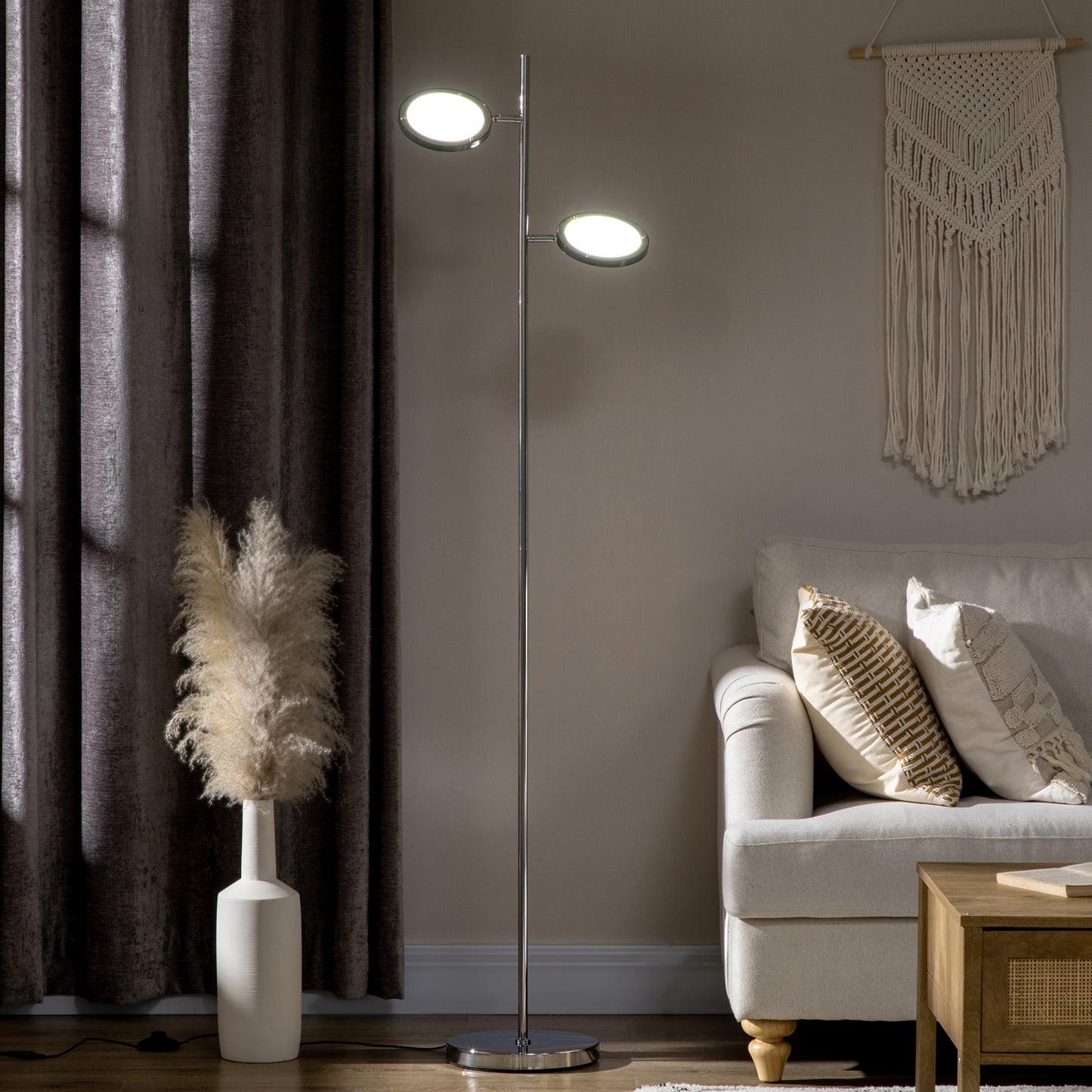 Homcom Modern Floor Lamps for Living Room