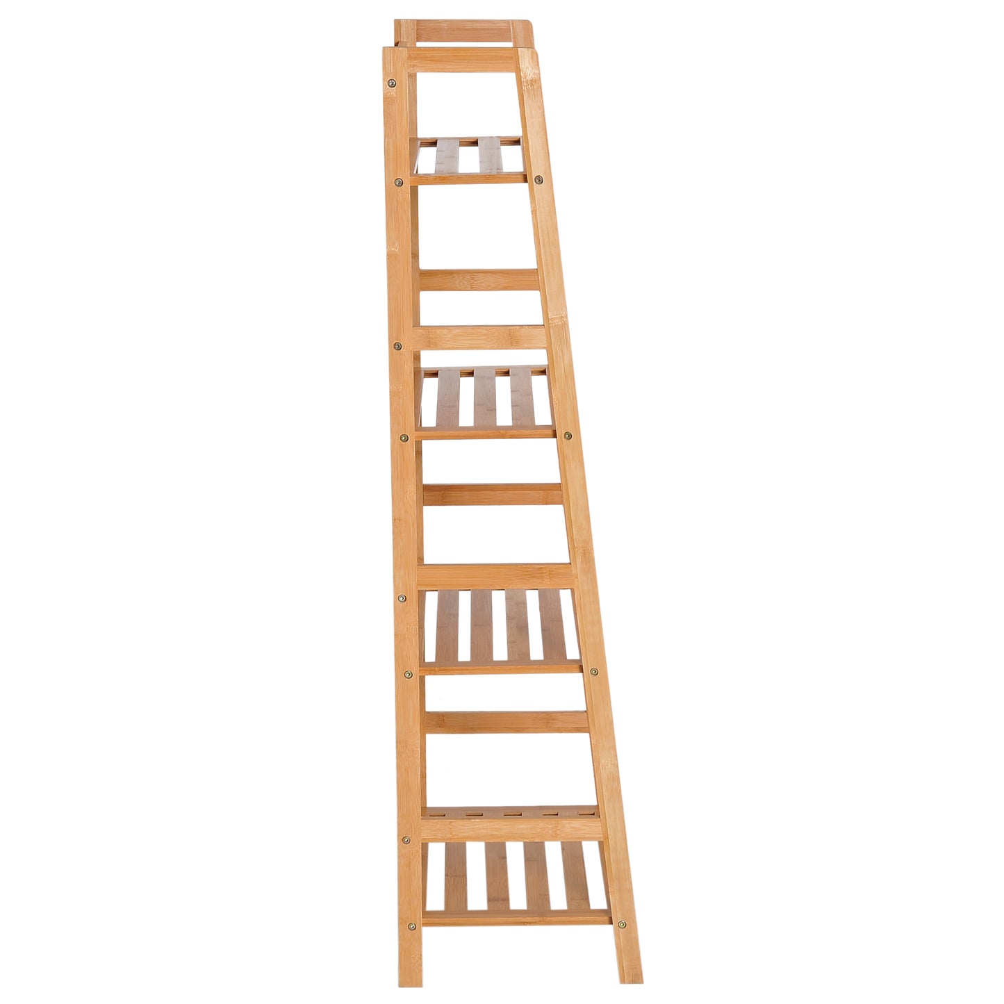 Homcom Four-Tier Bamboo Shelving Unit