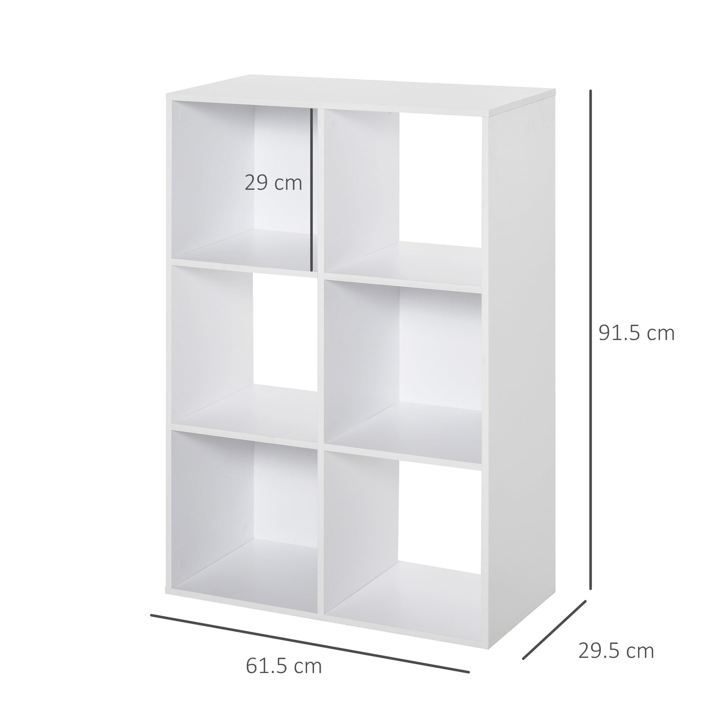 Homcom 6 Cubes Shelving Cabinet