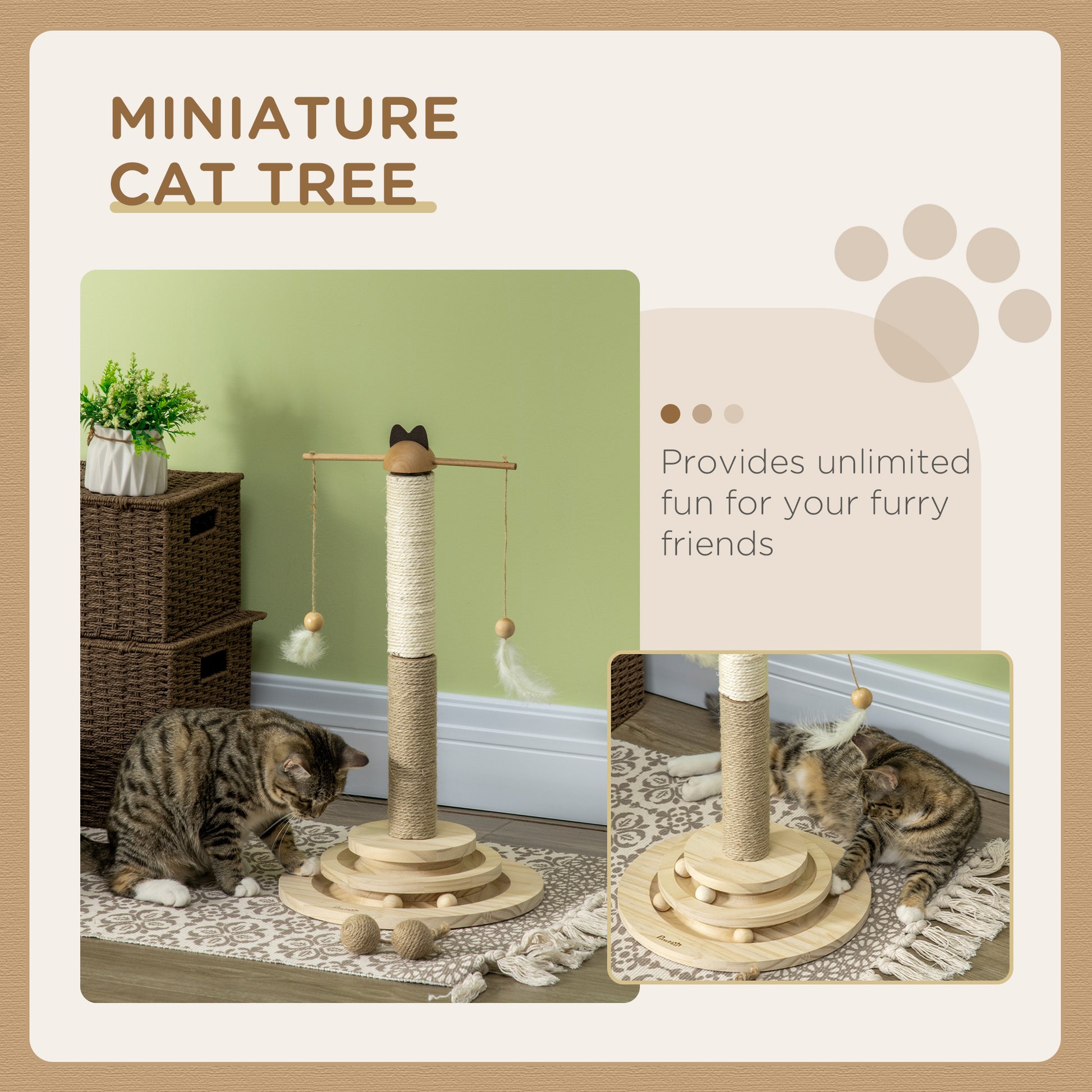 PawHut 56cm Cat Tree