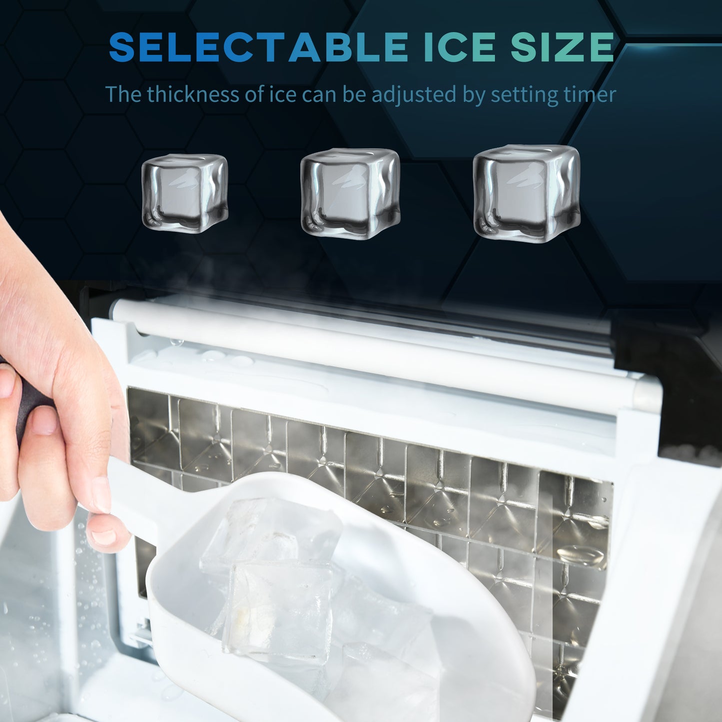 Homcom 20kg Counter Ice Machine