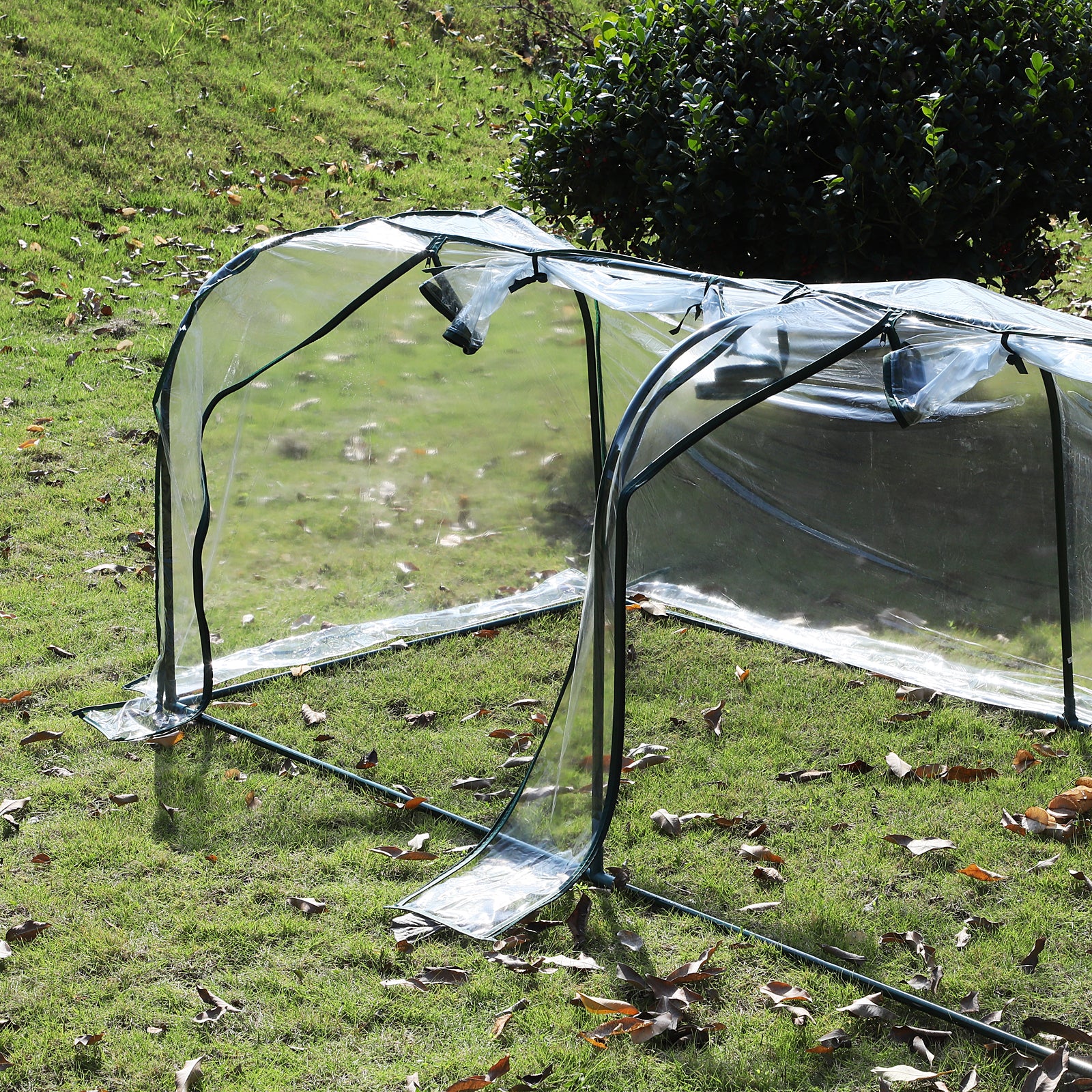 Outsunny Portable Steel Frame Mini Greenhouse