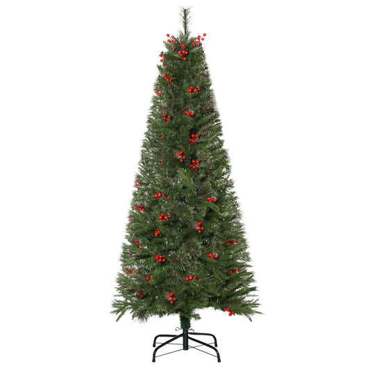 Homcom 5ft Pencil Artificial Christmas Tree with Realistic Branches