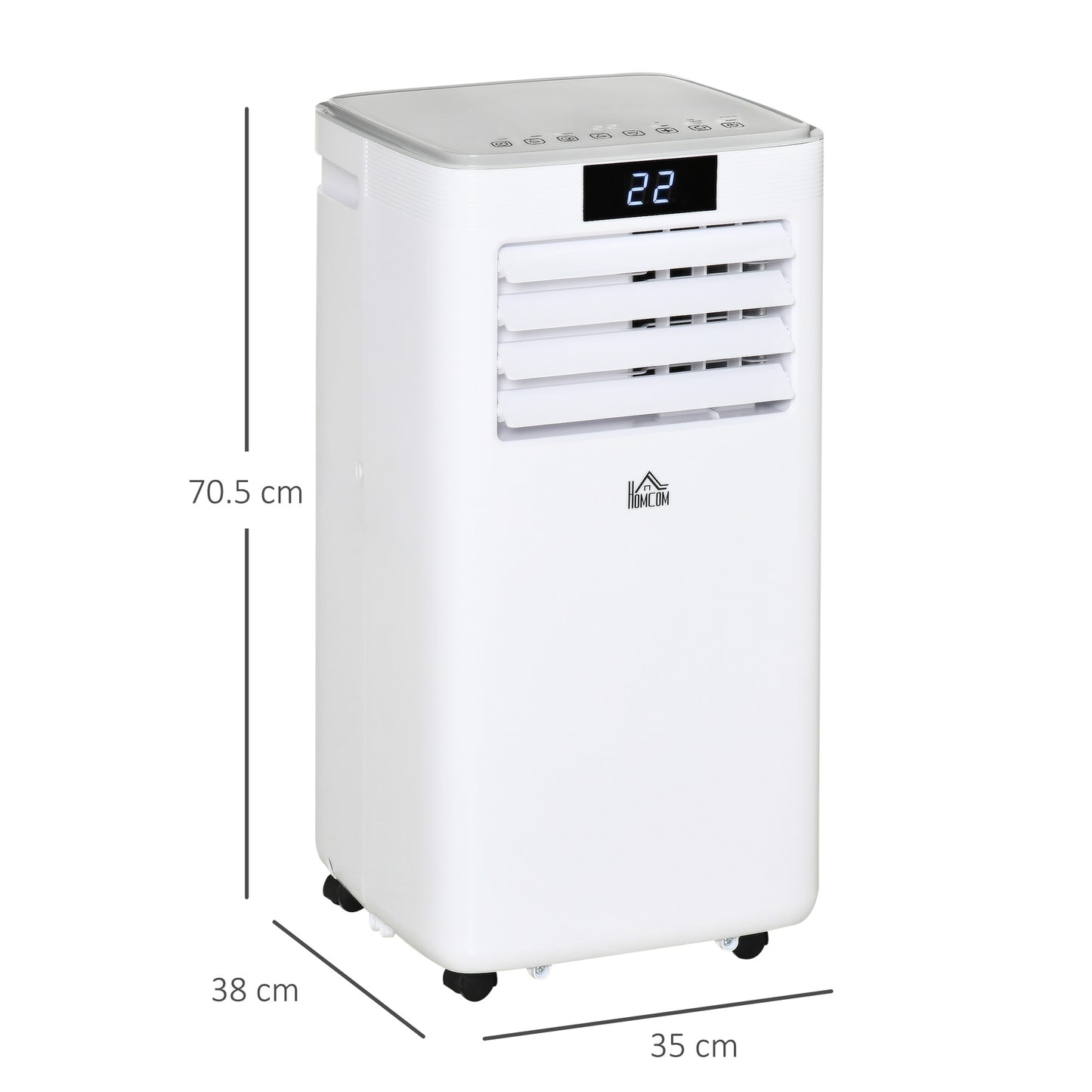 A Rated 10,000 BTU 4-In-1 Portable Dehumindifier With Remote & 24 Hour Timer by Homcom