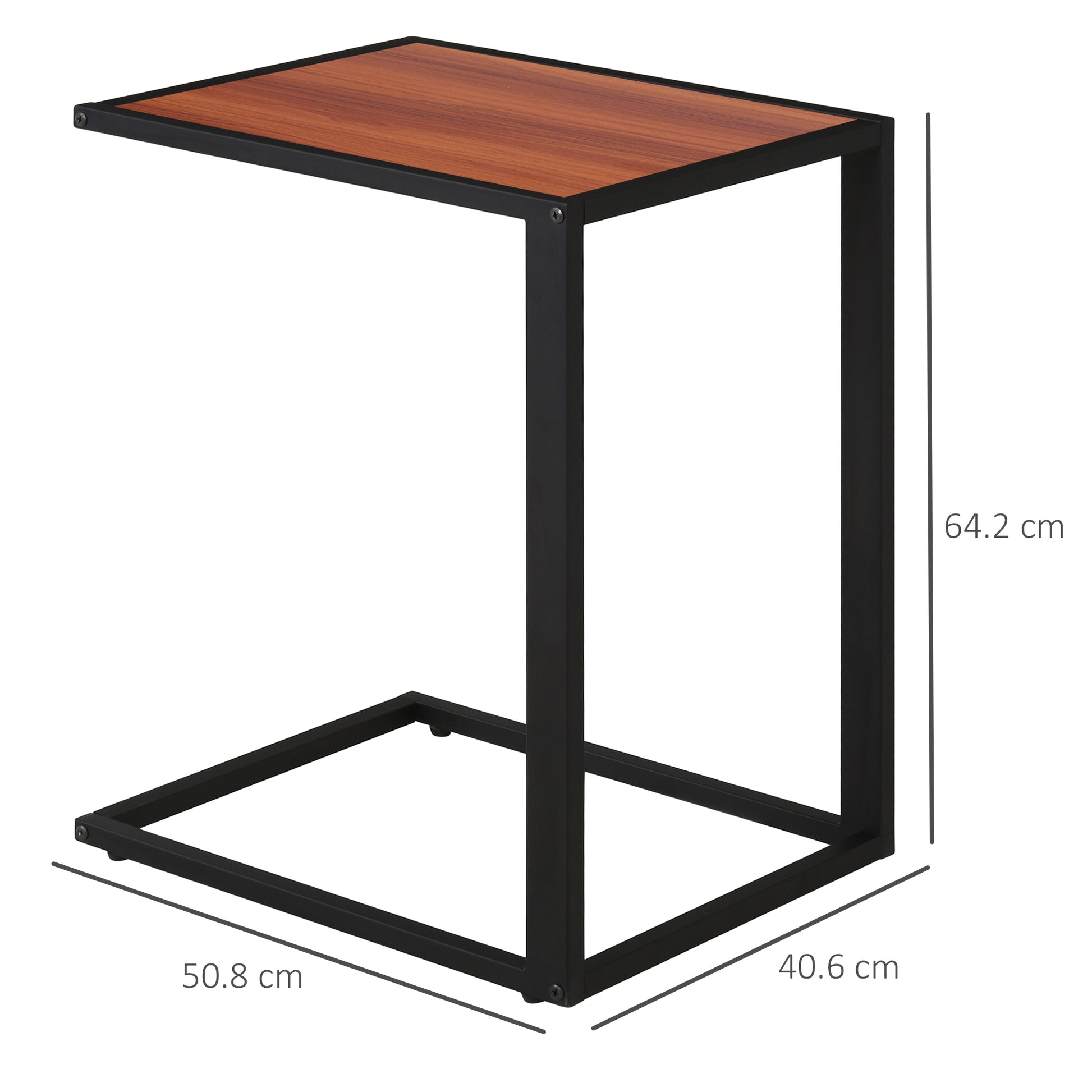 Homcom C-Shaped Side Table