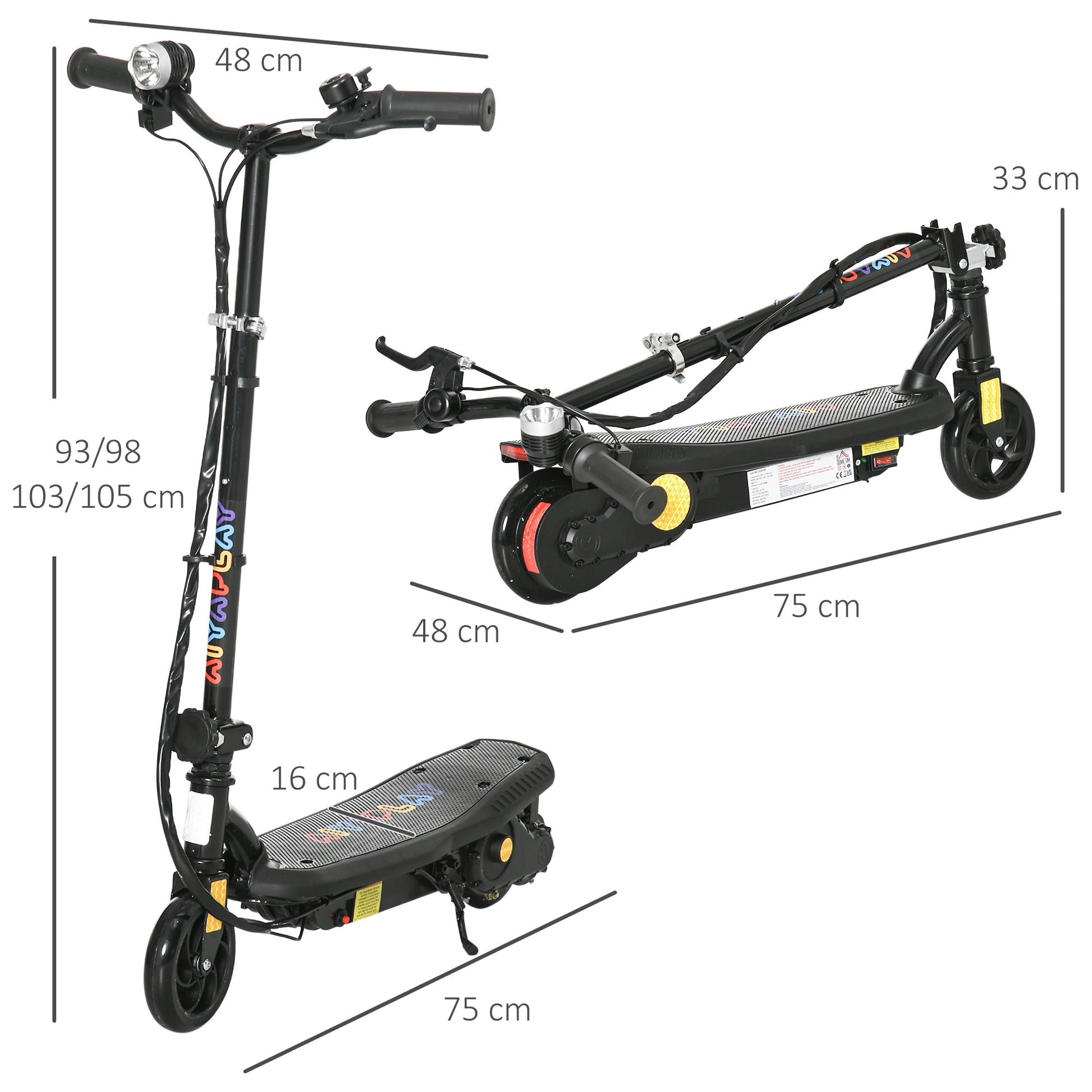 Homcom Foldable Electric Scooter