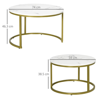 Homcom Coffee Table Set of 2