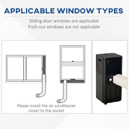 A Rated 8,000 BTU 4-In-1 Portable Dehumindifier With Remote & 24 Hour Timer by Homcom