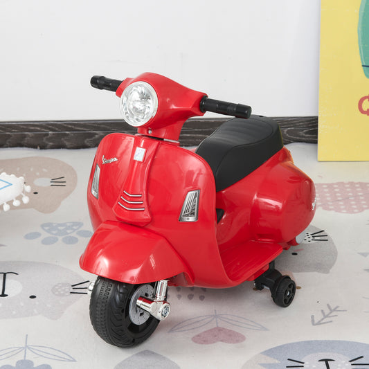 Homcom Vespa Licensed Kids Ride On Motorcycle 6V Battery Powered Electric Toys