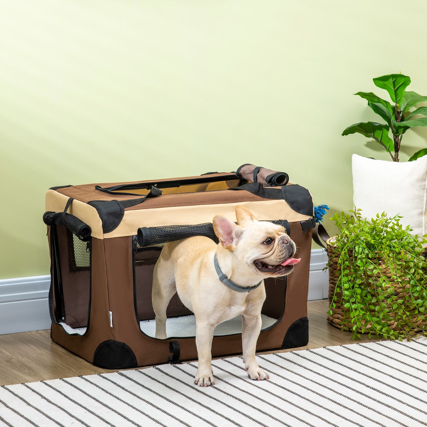 PawHut 60cm Foldable Pet Carrier