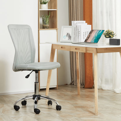 Vinsetto Home Office Mesh Task Chair Ergonomic Armless Mid Back Height Adjustable with Swivel Wheels