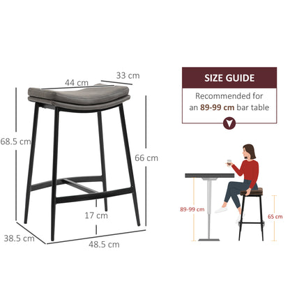 Homcom Breakfast Bar Stools Set of 2