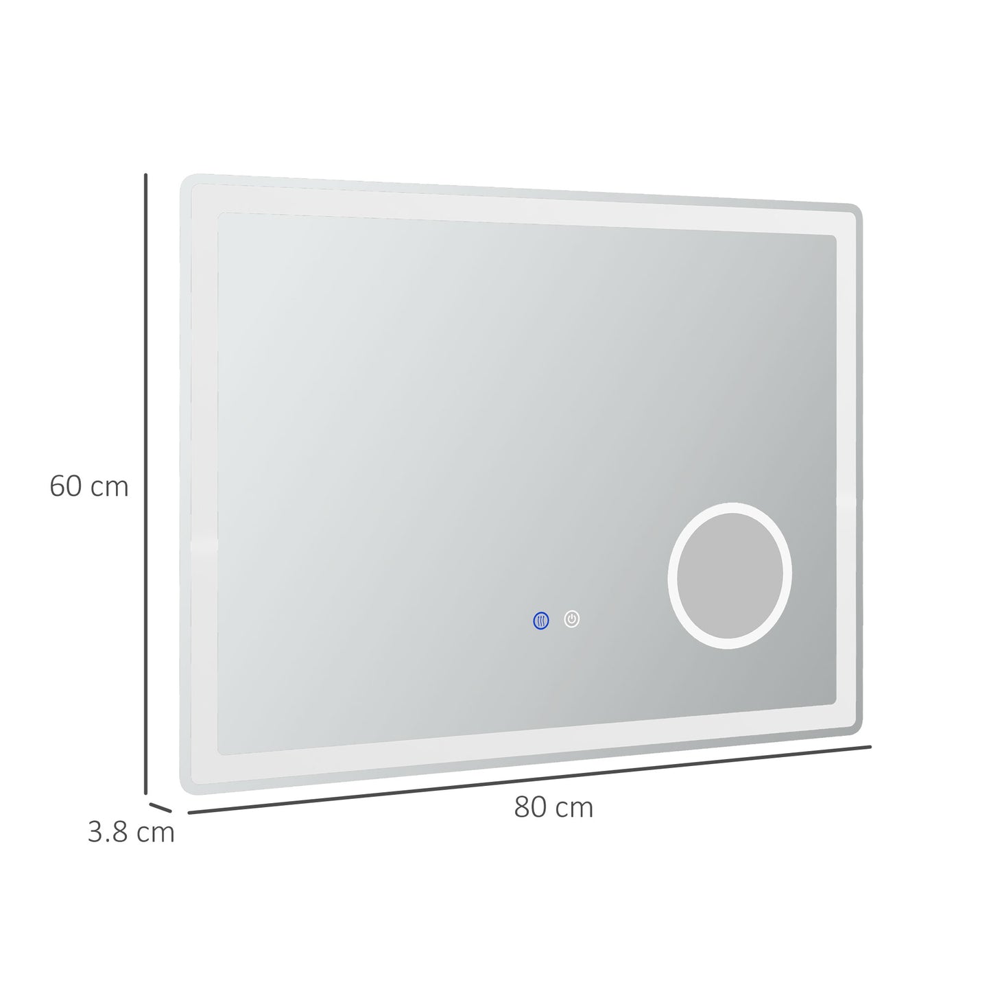 kleankin LED Bathroom Mirror with Lights