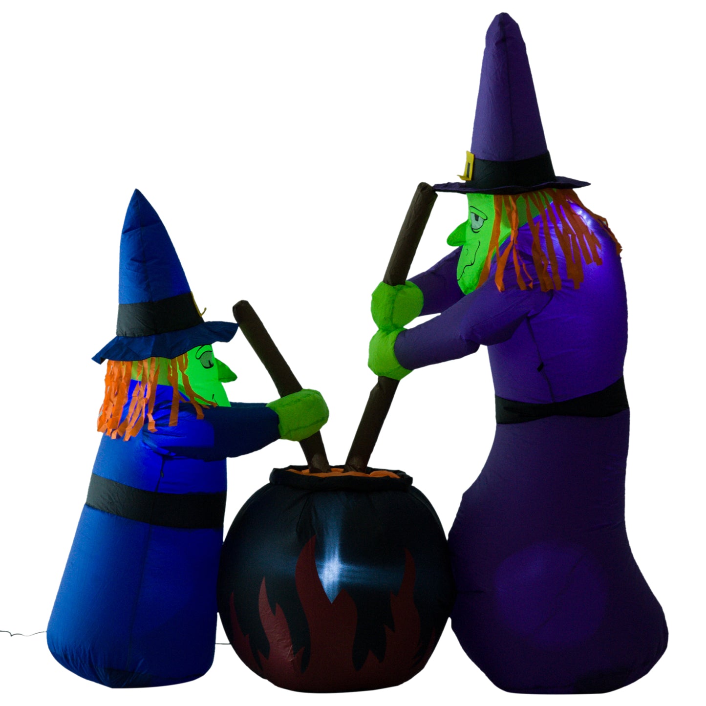 Homcom 1.8H m Inflatable Witches Halloween Decoration