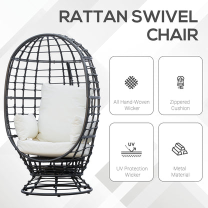 Outsunny Swivel Egg Chair