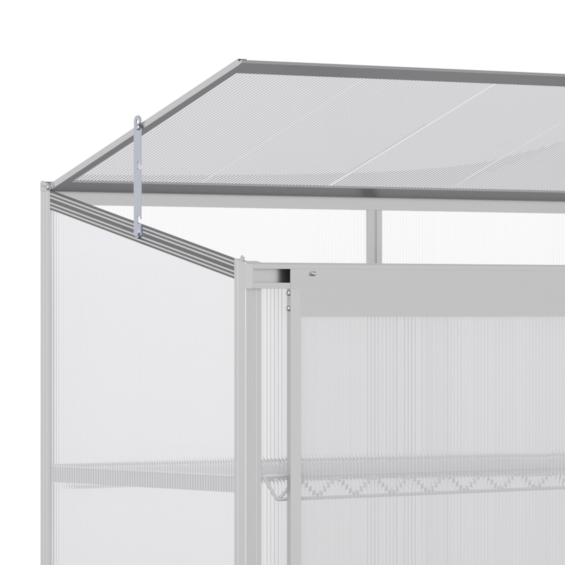 3 Tier Cold Frame With Sliding Door Galvanised Steel by Greenery