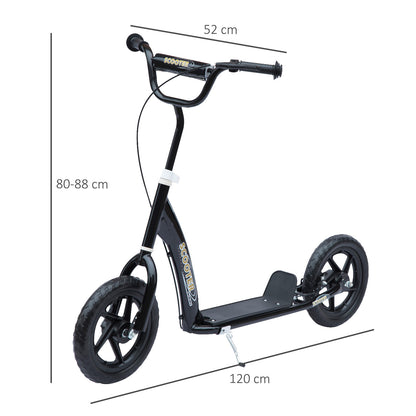 Homcom Teen Push Scooter Kids Children Stunt Scooter Bike Bicycle Ride On 12" EVA Tyres