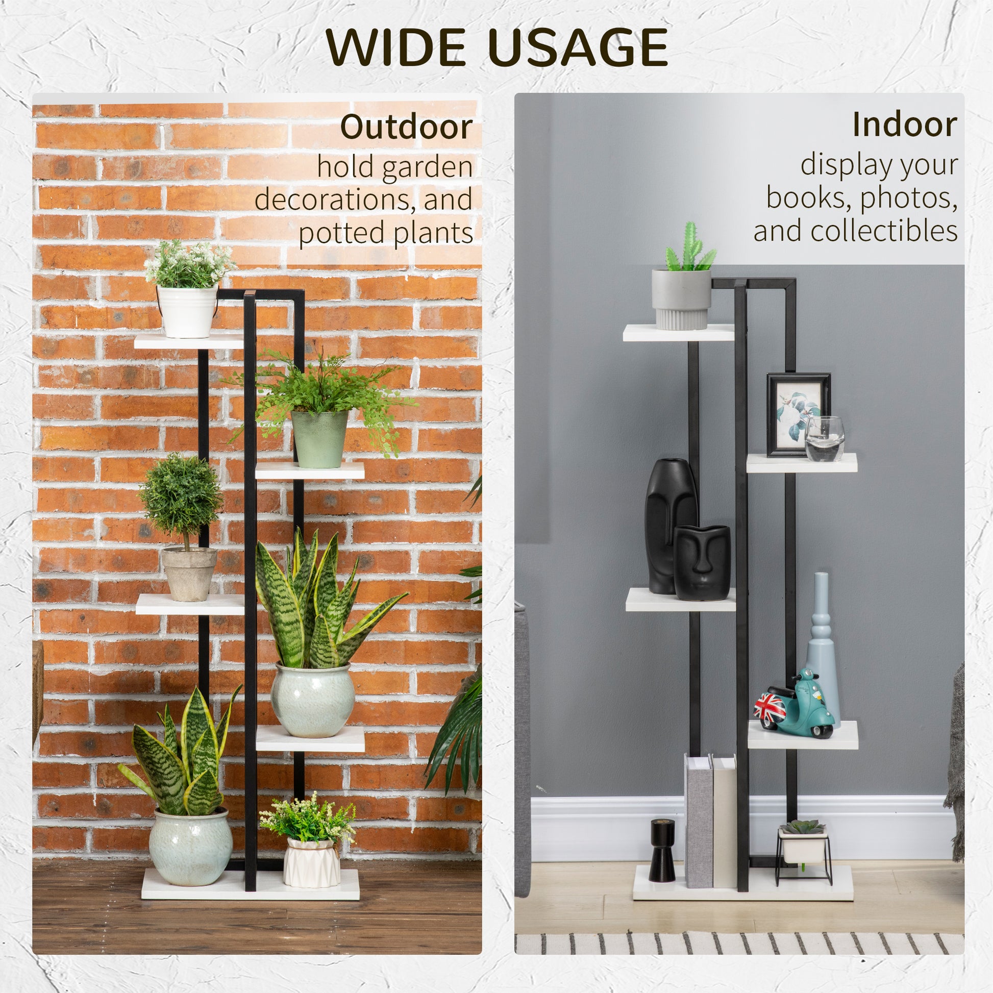 Outsunny 5 Tiered Plant Stand