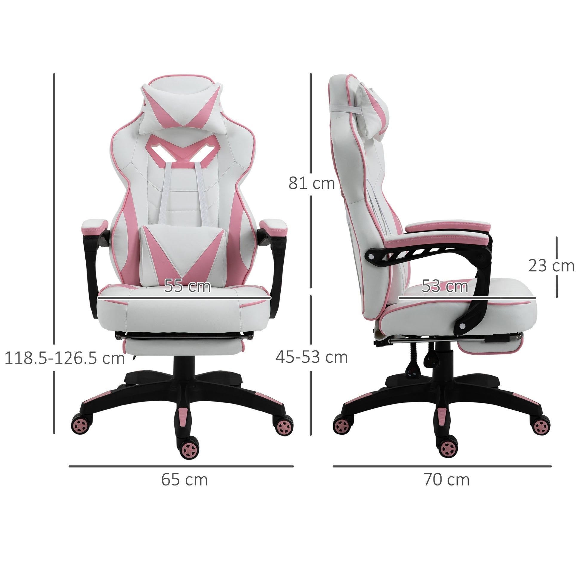 Vinsetto Racing Gaming Chair with Footrest