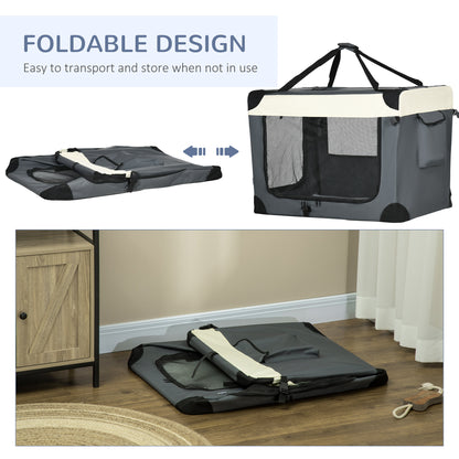 PawHut 91cm Foldable Pet Carrier